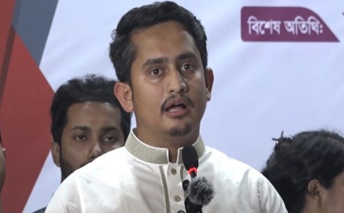 এনসিপি ৪৬ নম্বর রাজনৈতিক দল হতে আসে নাই: সারজিস আলম